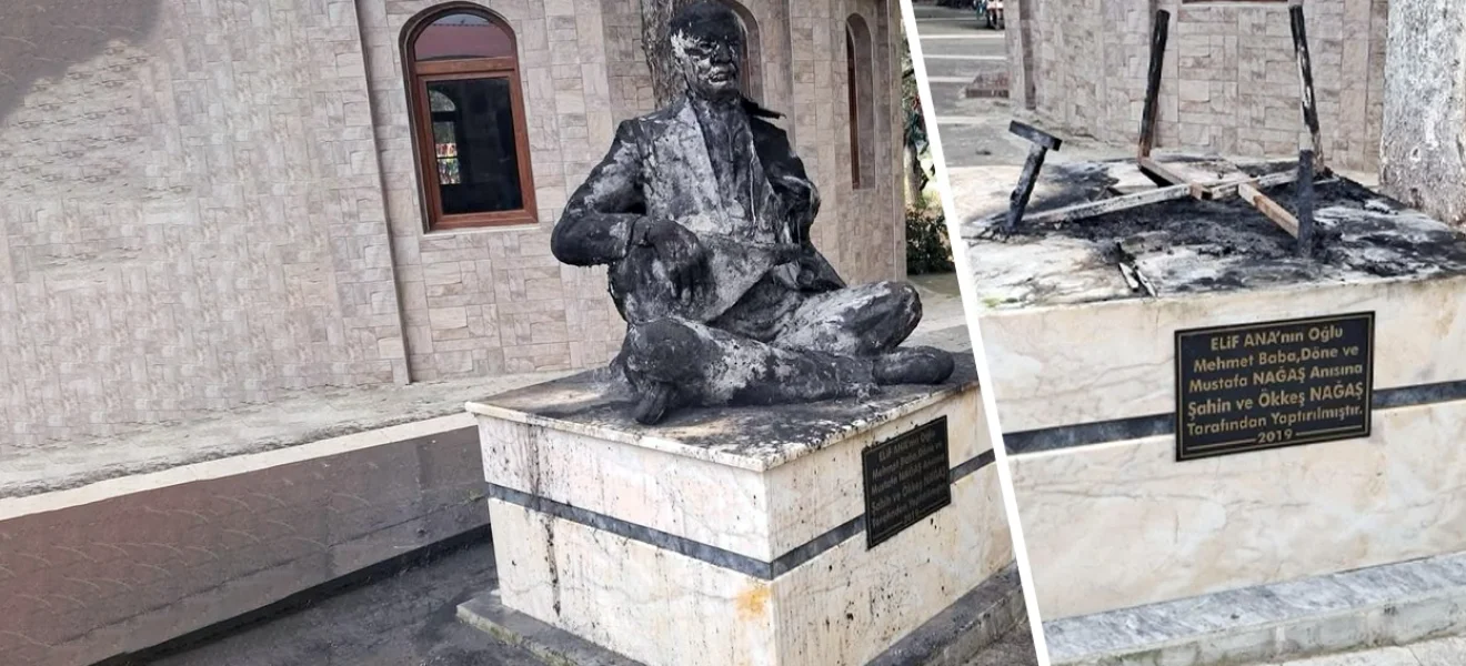 Düzgün Baba ardından Elif Ana Türbesi’ne saldırı