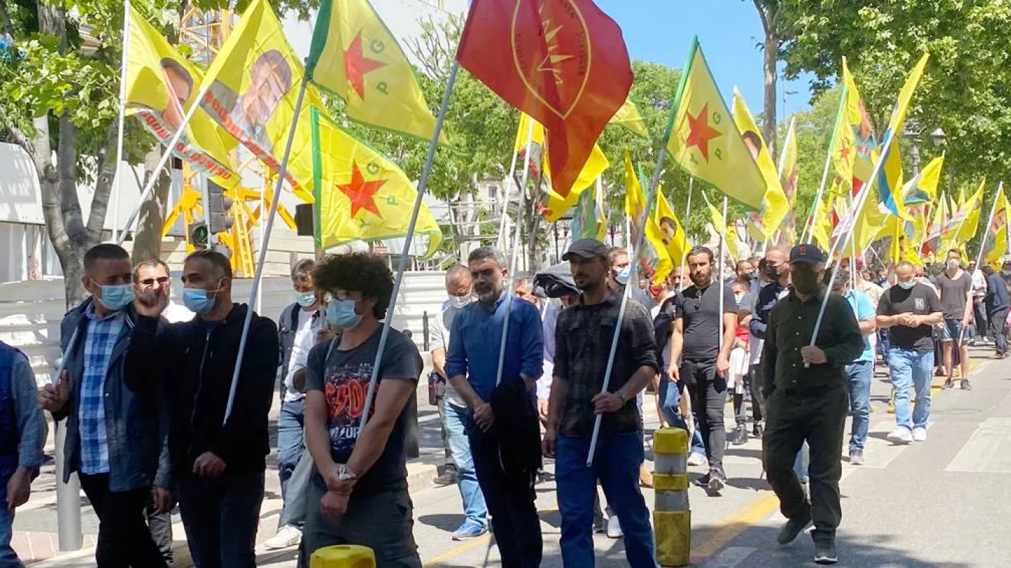 Marsilya'da işgale karşı yürüyüş