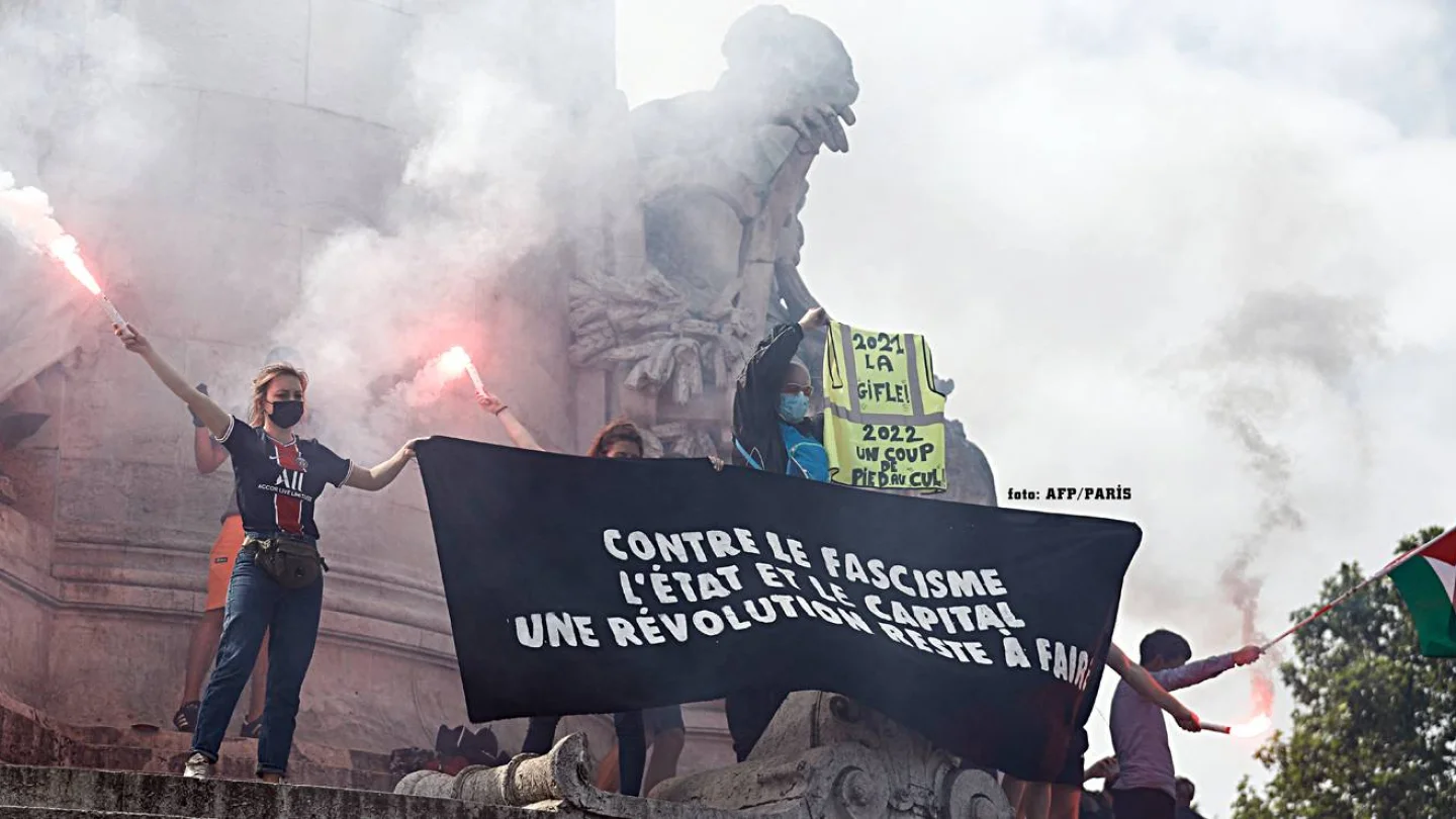 Paris özgürlük yürüyüşü/foto:AFP