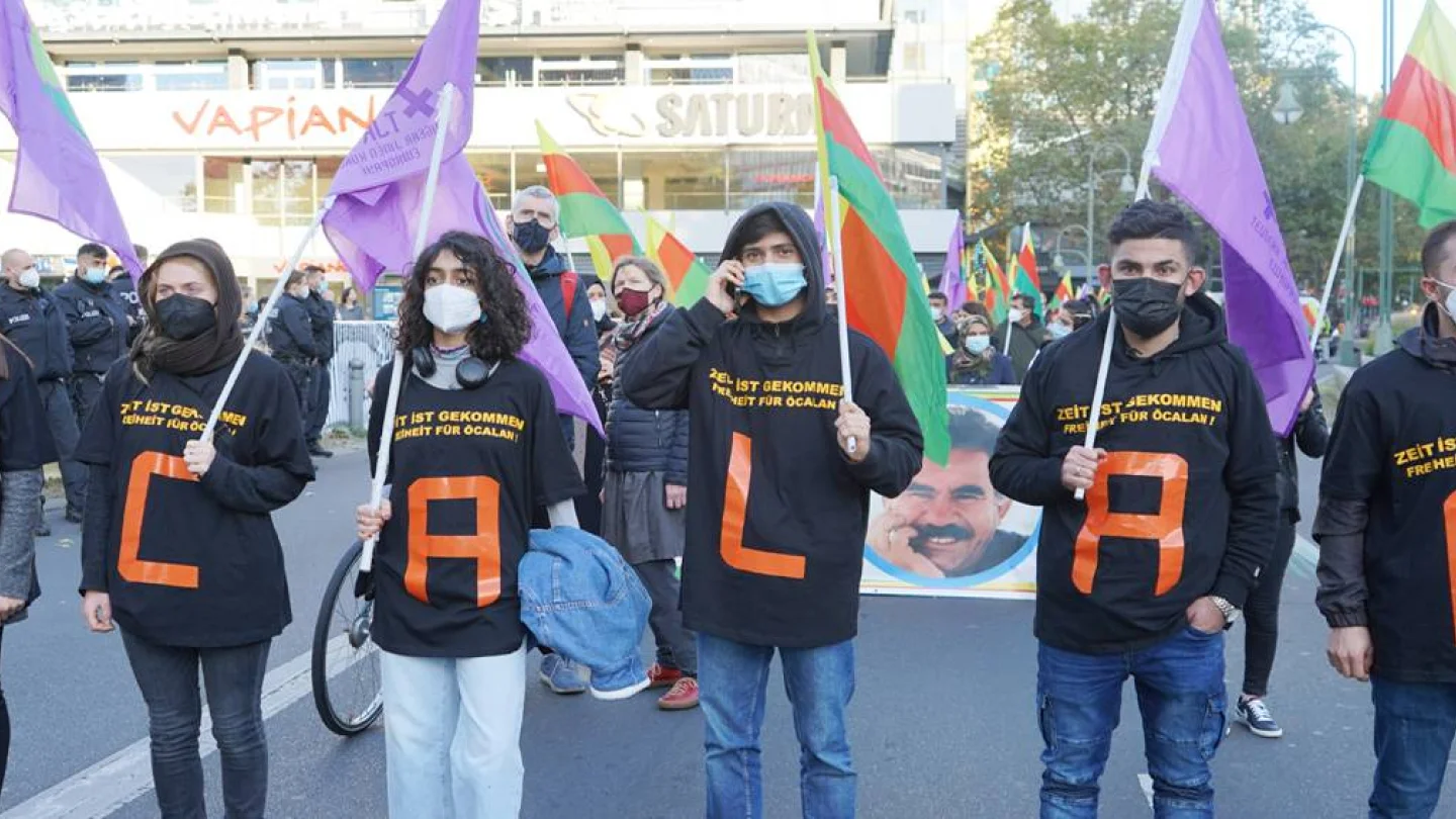 9 Ekim komplosu Berlin'de düzenlenen eylemle kınandı/foto: Muhammed Kaya