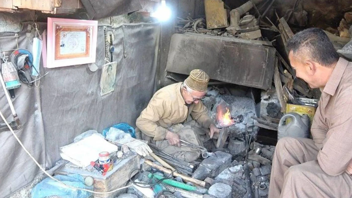 40 yıllık bir demirci ustası Heci Sadık
