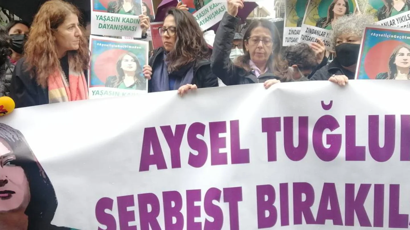 Aysel Tuğluk'u serbest bırakın eylemleri