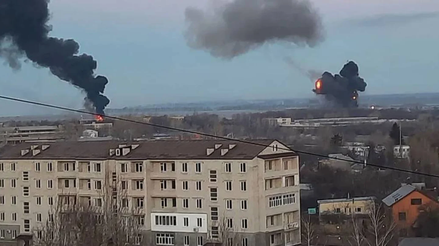 Donbass yaşanan hava saldırısı