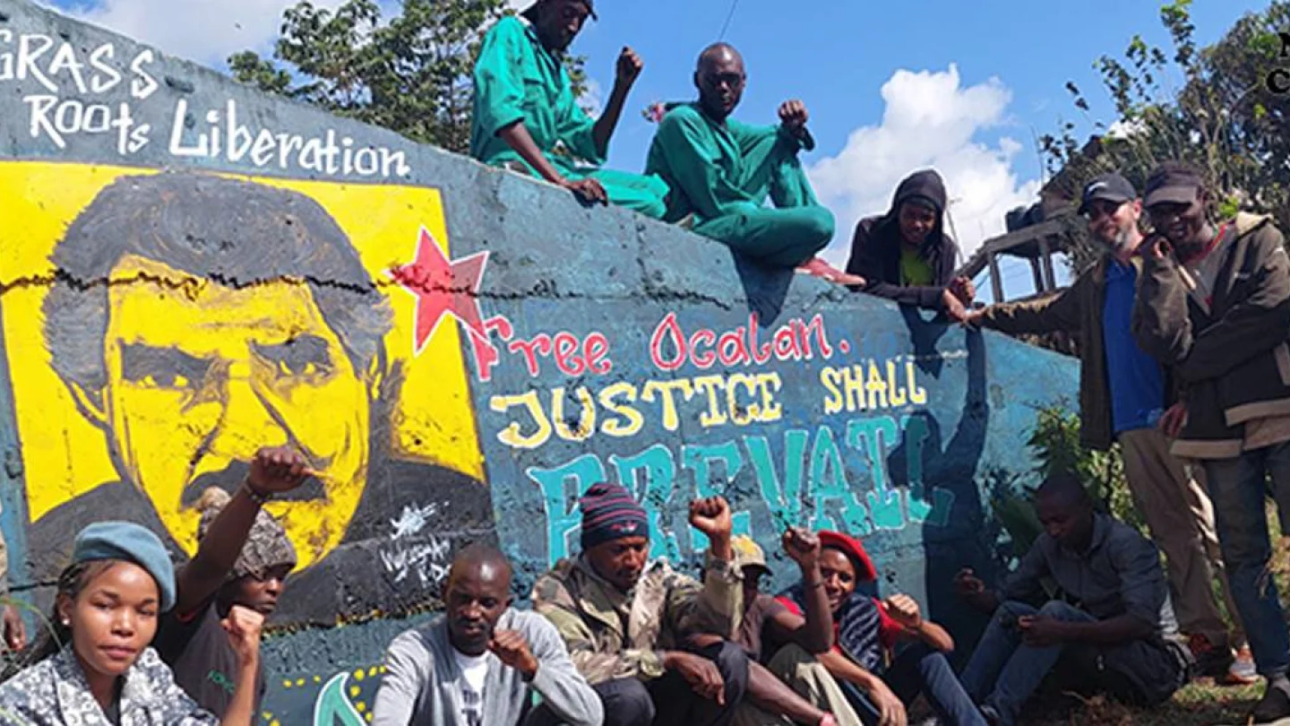 Nayrobi'de Öcalan grafitisi
