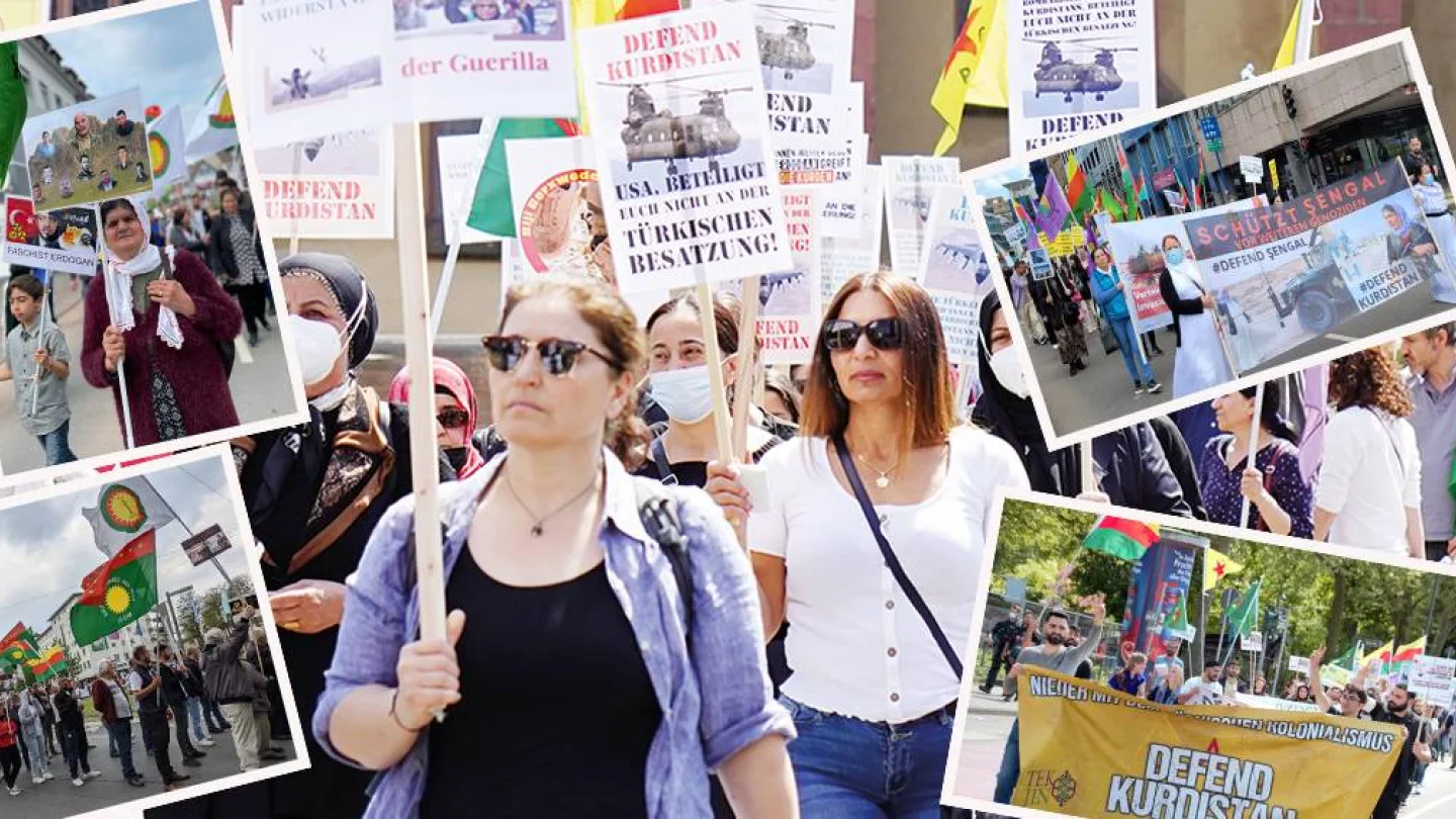 Kürdistanlılar işgali protesto etti  