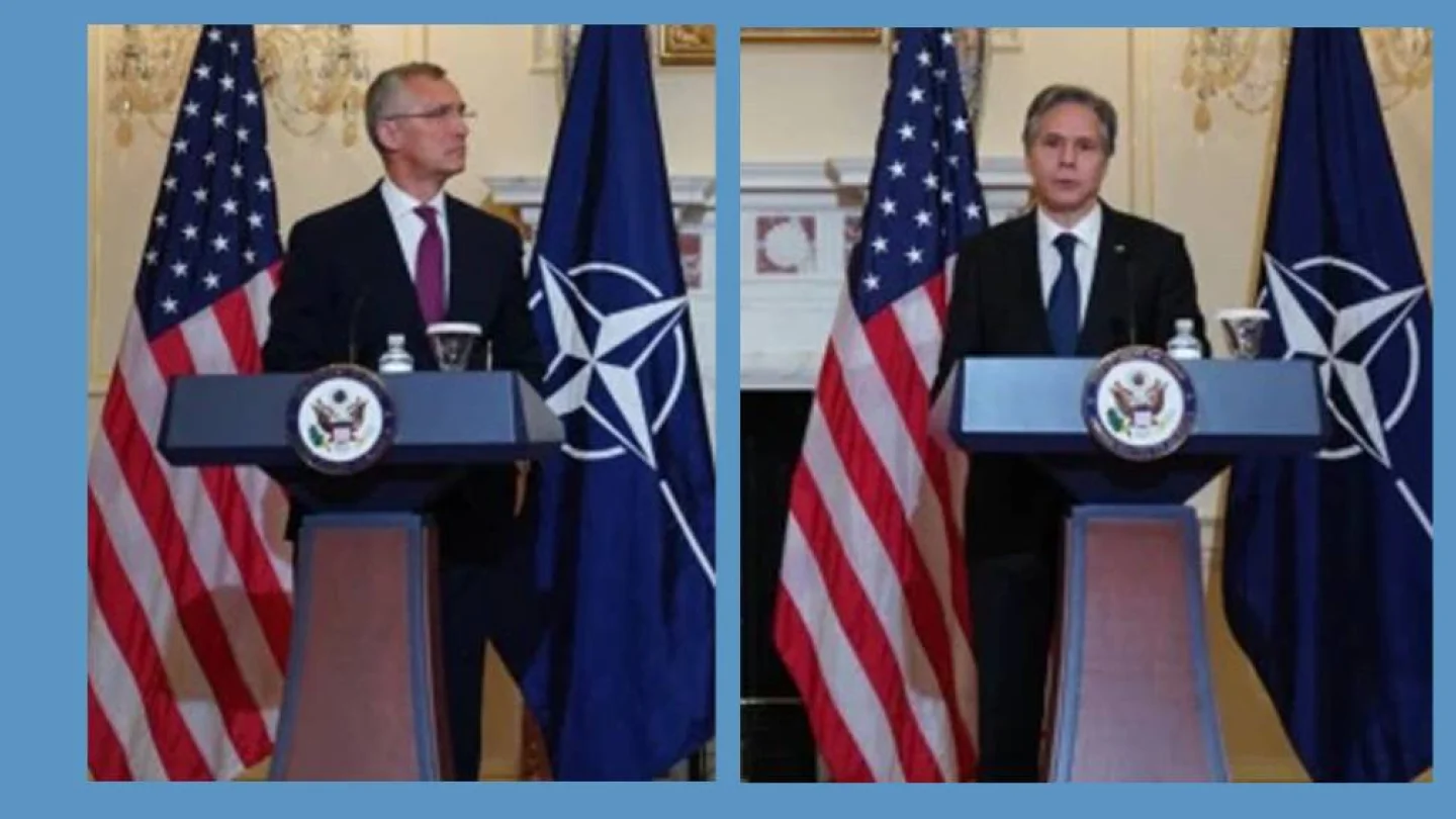 Jens Stoltenberg ve Antony Blinken