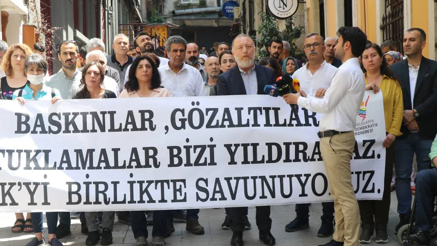 HDK önünde açıklama