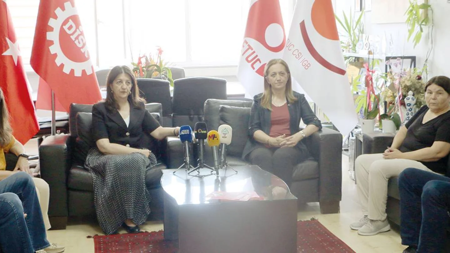 HDP heyetinin DİSK ziyareti