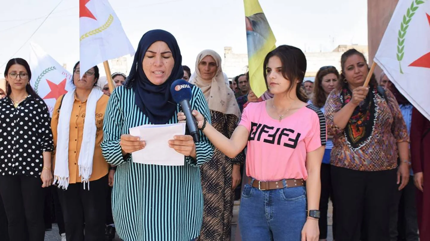 Demokratik Birlik Partisi (PYD) Kadın Bürosu açıklama