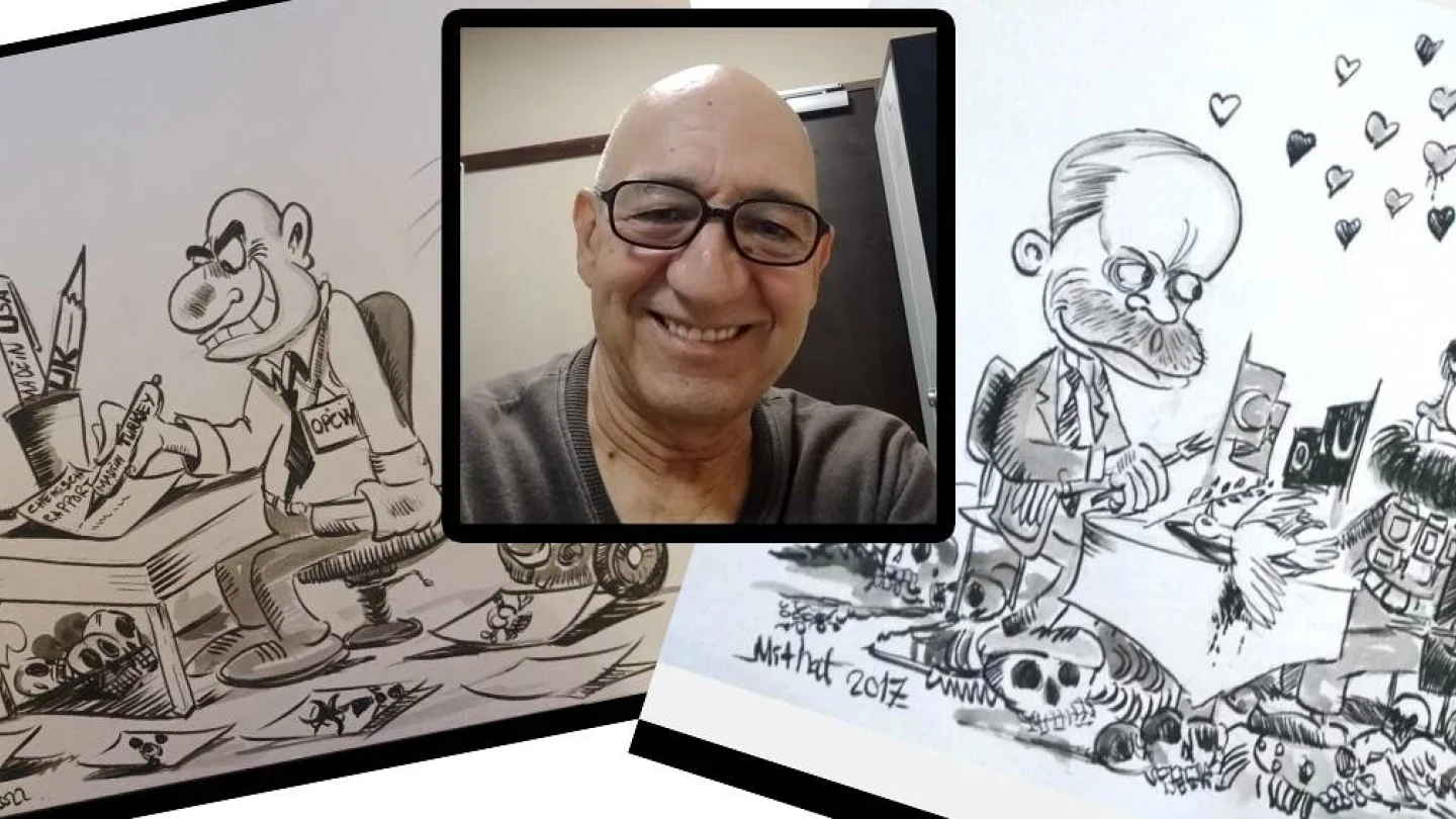 Karikatürist Mithat Solmaz ve çizimleri