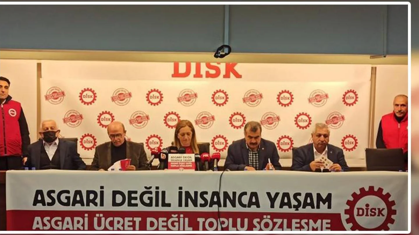 DİSK Basın açıklaması