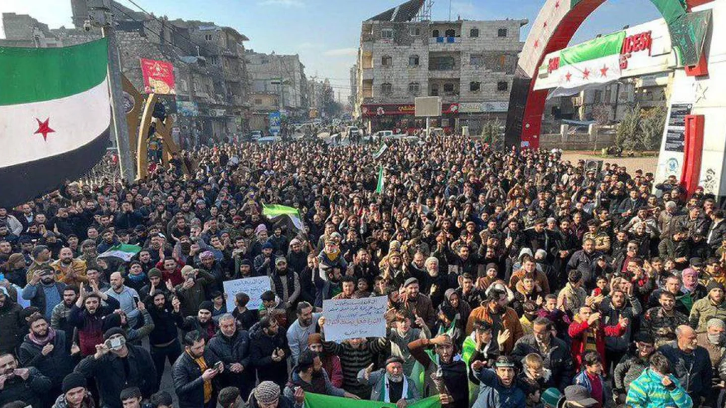 El Bab'da Türk devleti ve Suriye'nin yakınlaşması protesto edildi