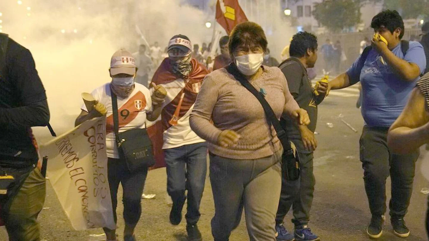 Peru'da protestolar