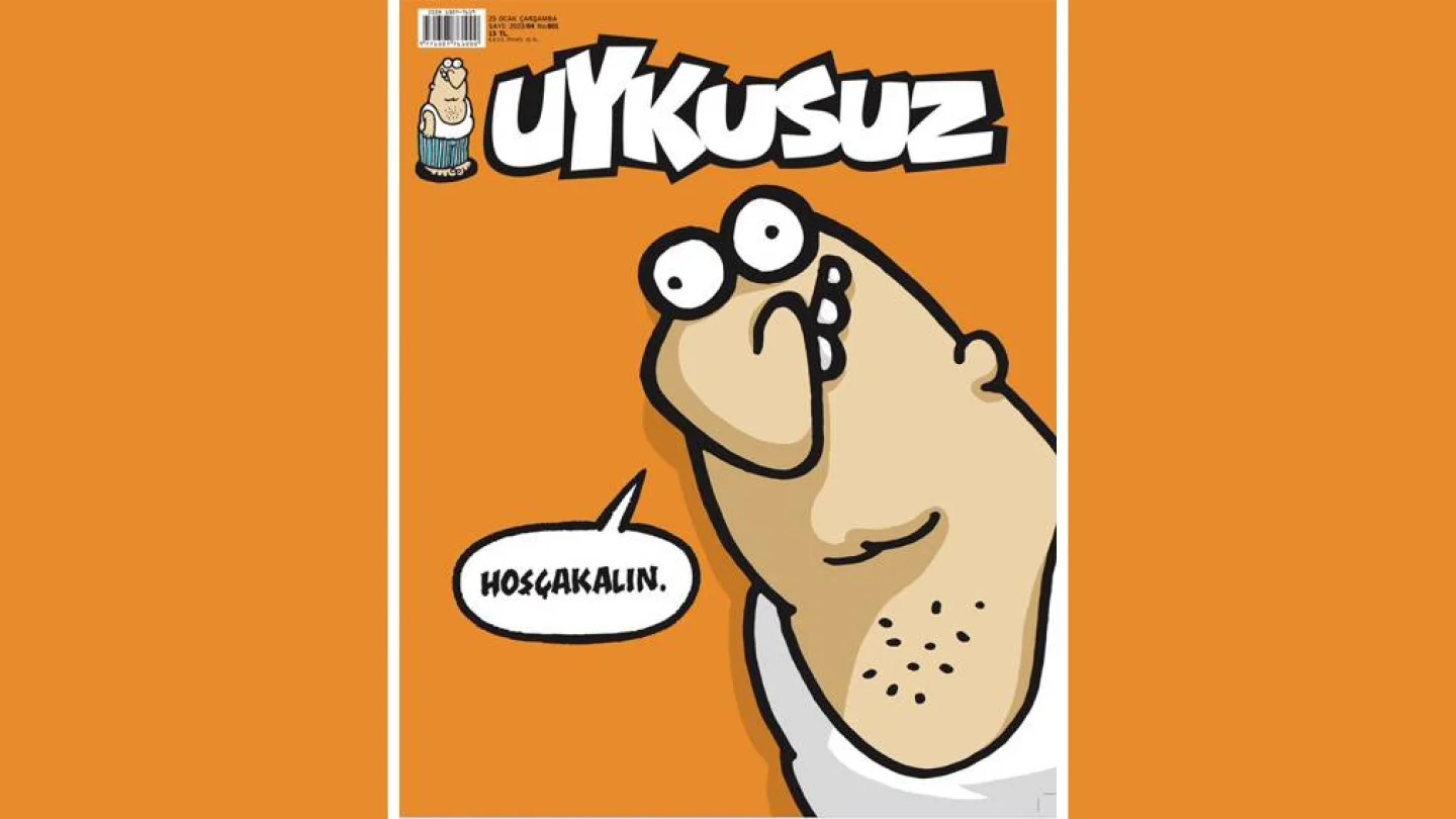 Haftalık karikatür ve mizah dergisi Uykusuz'un son sayısı