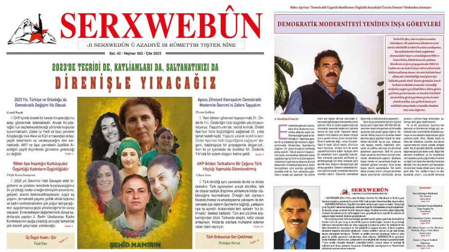 Serxwebûn gazetesinin 493’üncü sayısı