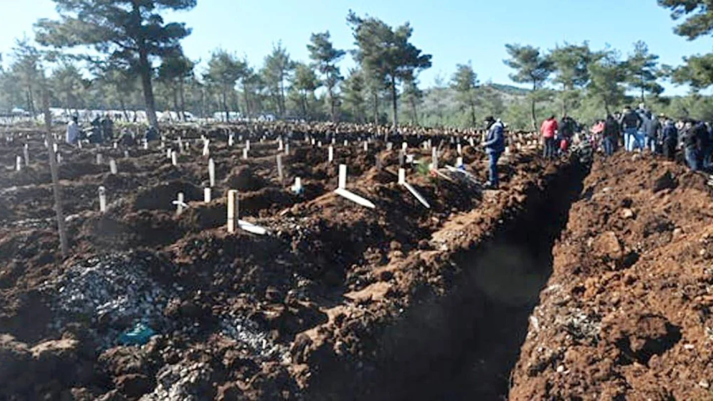 6 Şubat 2023 Depremi - Toplu mezarlar
