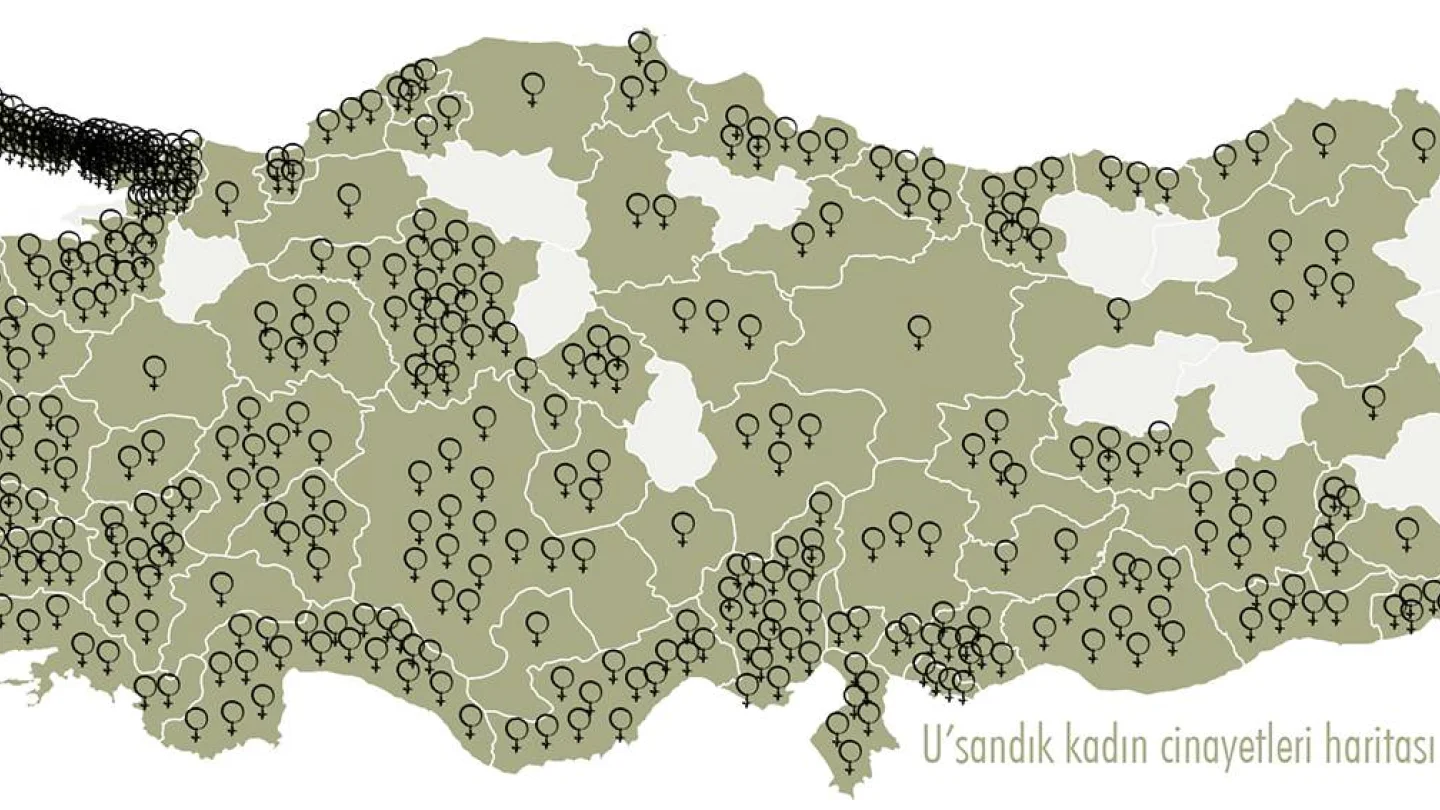 U'sandık kadın cinayetleri haritası