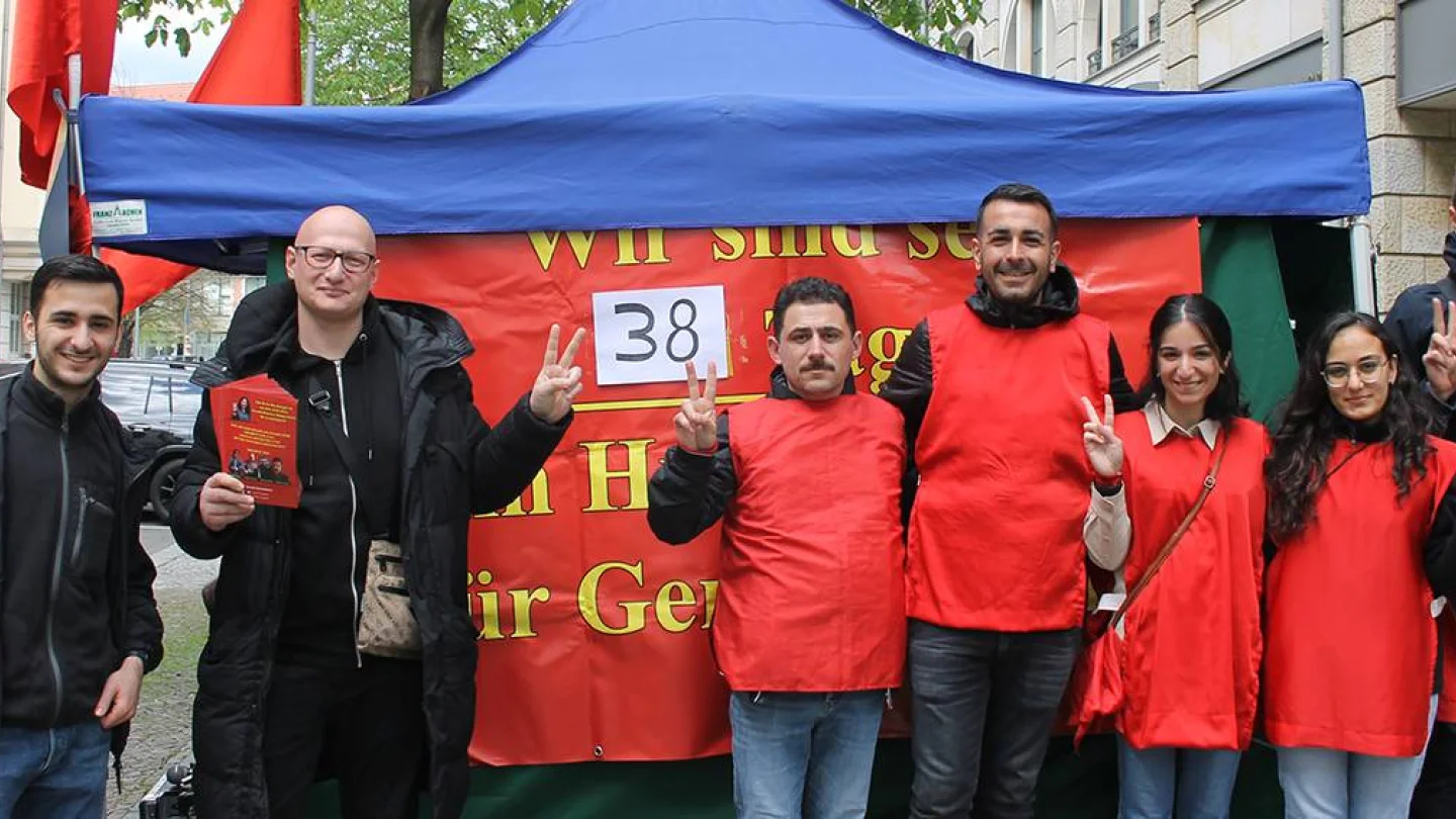 Berlin'de Adalet Bakanlığı önünde açlık grevi