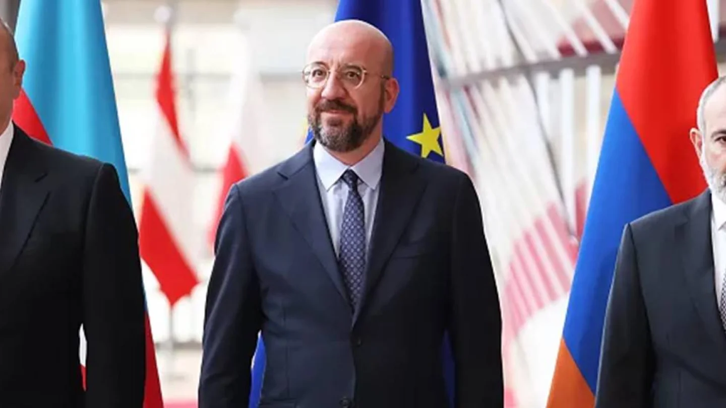 Azerbaycan Cumhurbaşkanı İlham Aliyev, Avrupa Birliği Konseyi Başkanı Charles Michel ve Ermenistan Başbakanı Nikol Paşinyan  