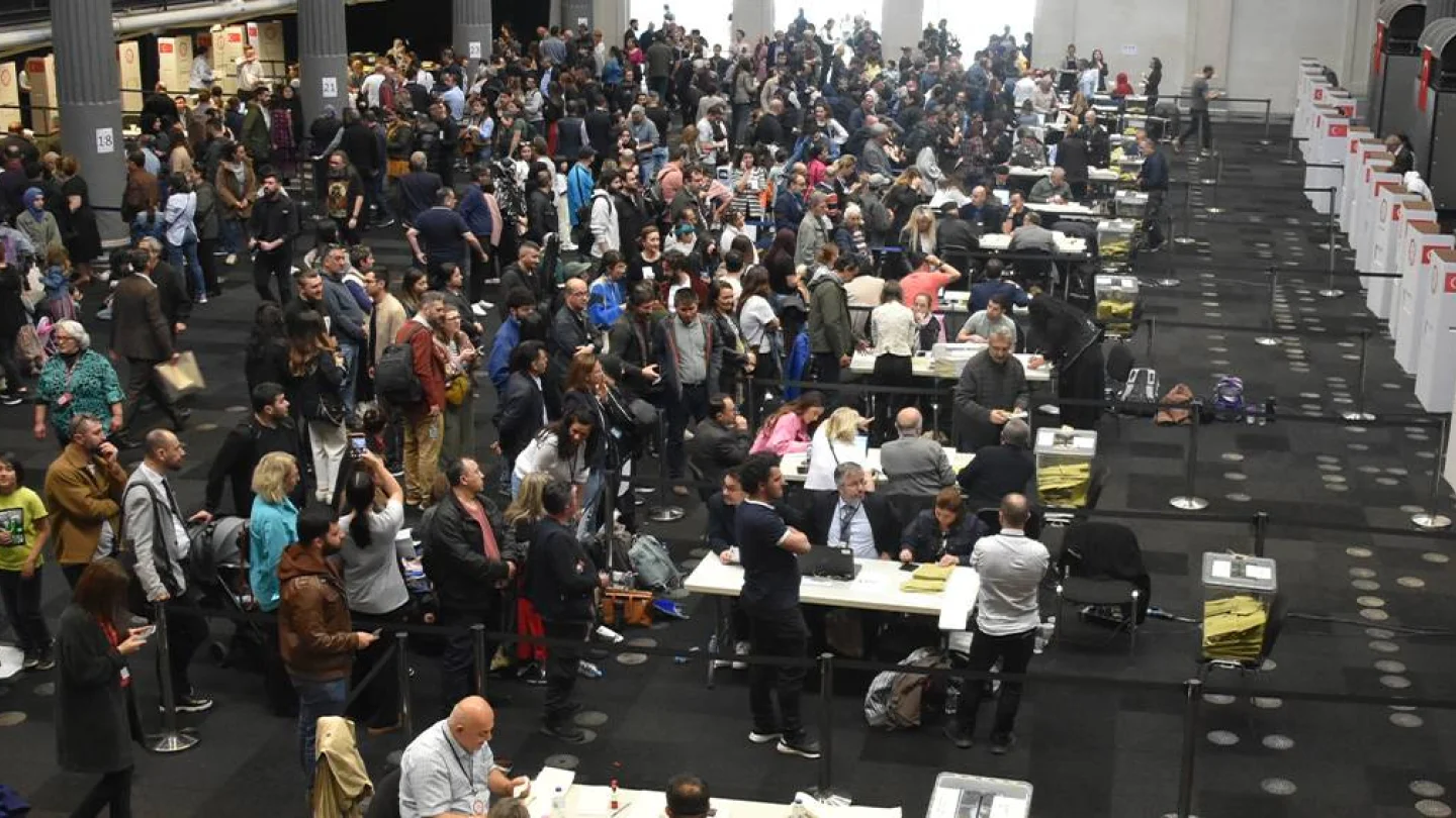Londra'da oy verme merkezi