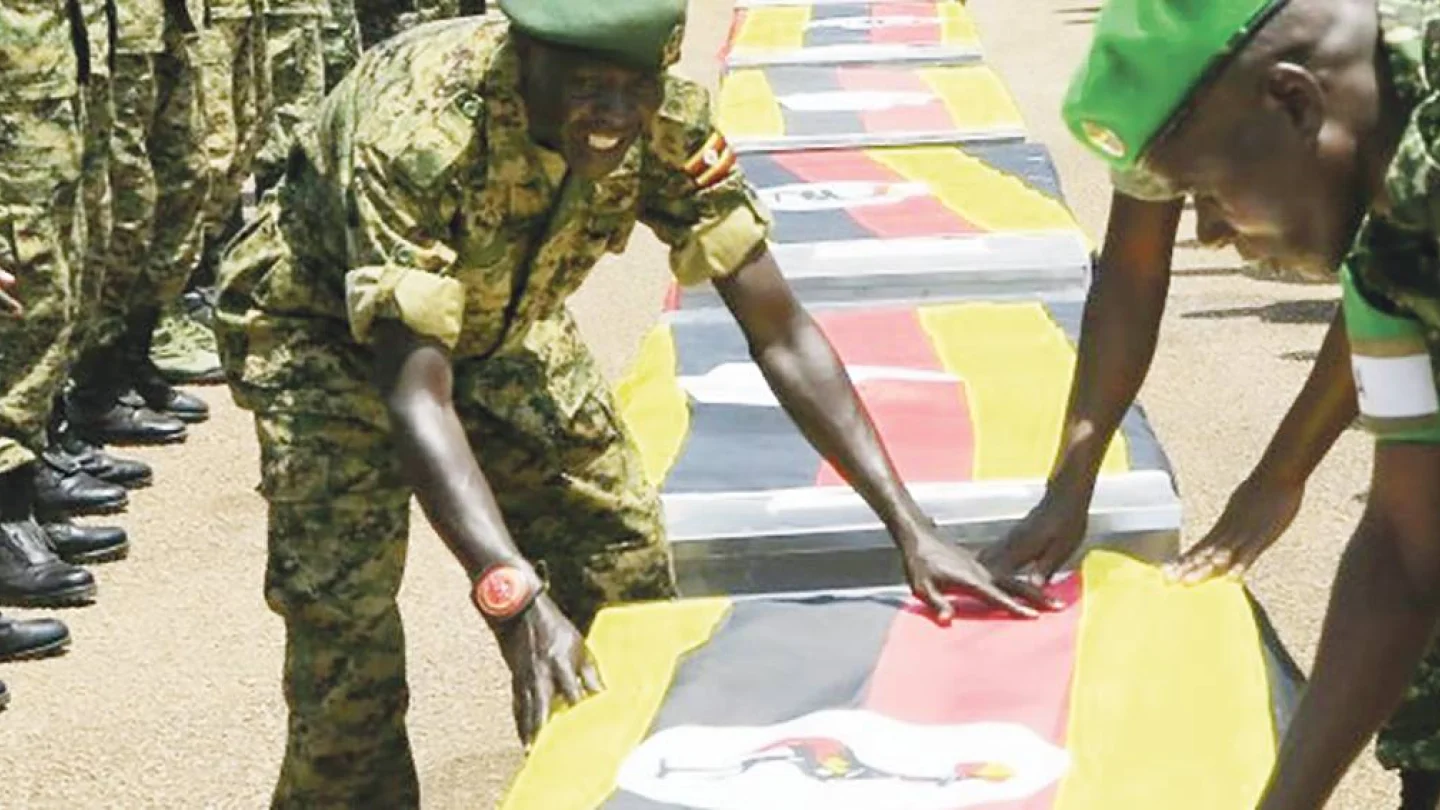 Öldürülen Uganda askerleri