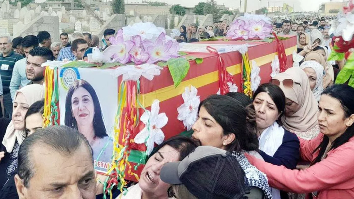 Rojava şehitleri uğurlandı