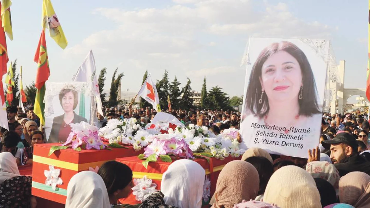 Rojava cenaze töreni