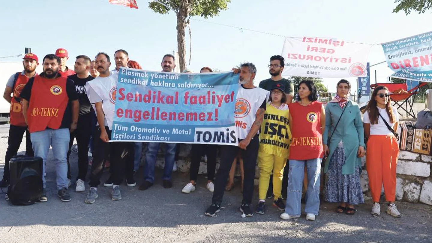 Plasmek işçilerinin eylemi