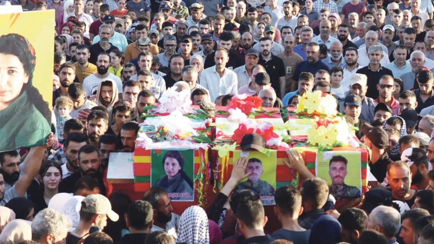 Rojna Egîd, Agirî Qamişlo ve Herekol Qamişlo'nun cenaze töreni