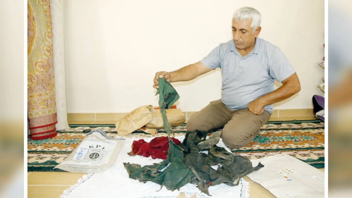 Hezni İnan’ın zarf içerisinde verilen kıyafetleri