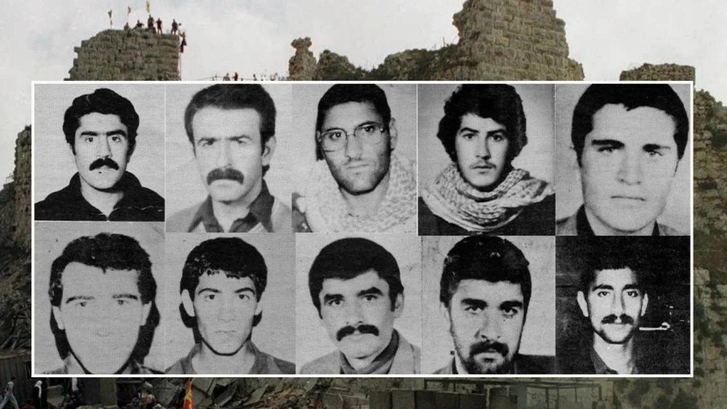 Arnon Kalesinde şehit düşen PKK kadroları: Abdullah Kumral (1955-Cibin-Halfeti), Mehmet Atmaca (1957-Cibin-Halfeti), Mustafa Marangoz (1961-Çermik), İsmet Özkan (1962-Suruç), Şahabettin Kurt (1962-Nusaybin), Kemal Çelik (1956-Keban), İrfan Ay (1963-Bismil), Şerif Aras (1957-Derik), Emin Yaşar (1960-Kozluk), Veli Çakmak (1960-Dersim),