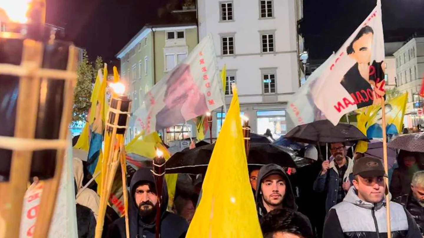 Wintherthur'da meşaleli yürüyüş