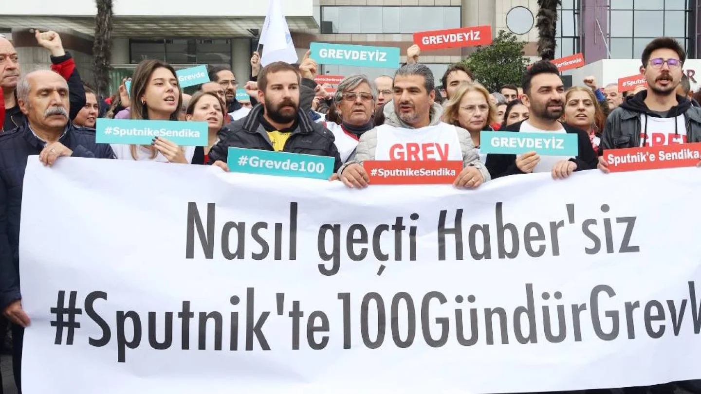 Sputnik çalışanlar grev
