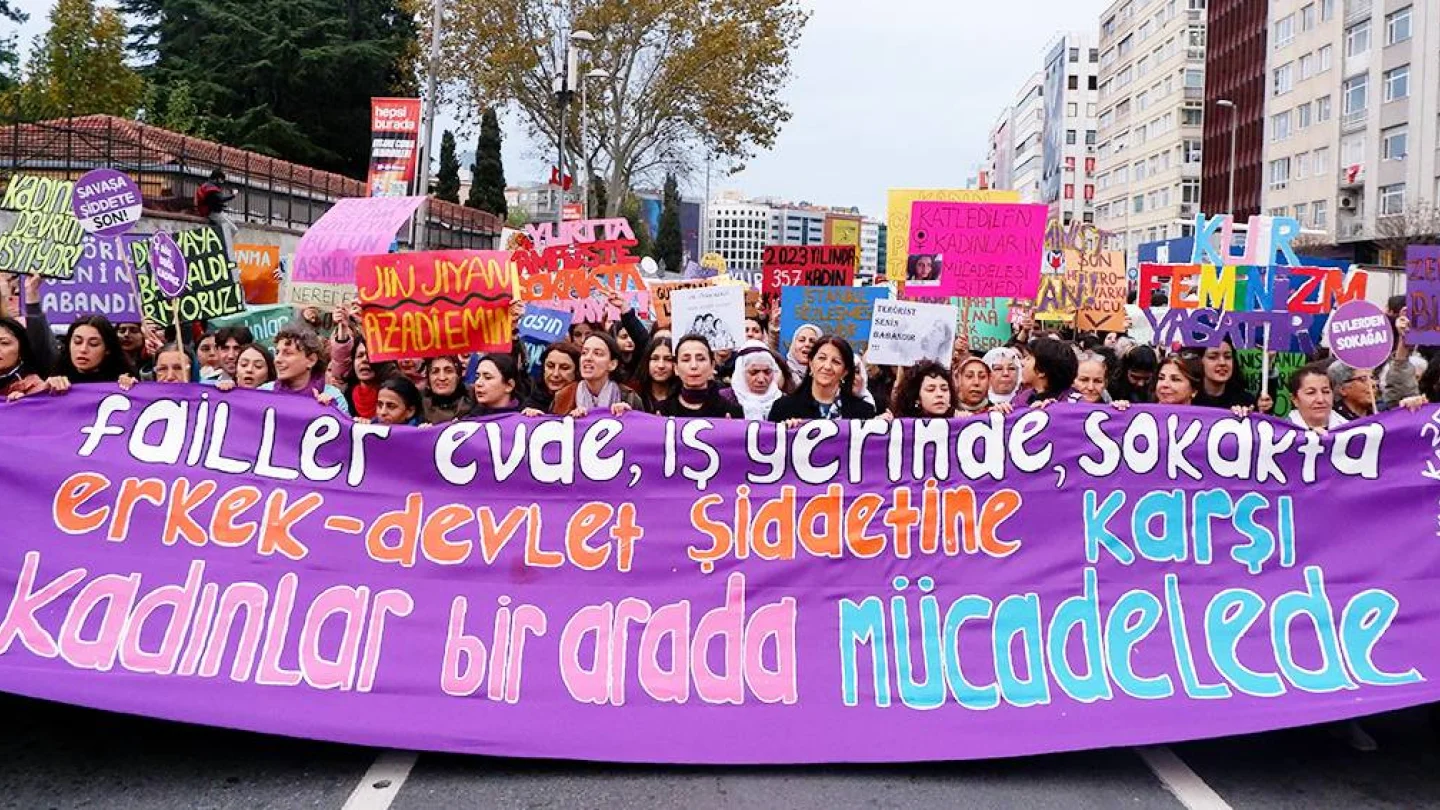 İstanbul 25 Kasım eylemi/ Foto: Erdoğan Alayumat