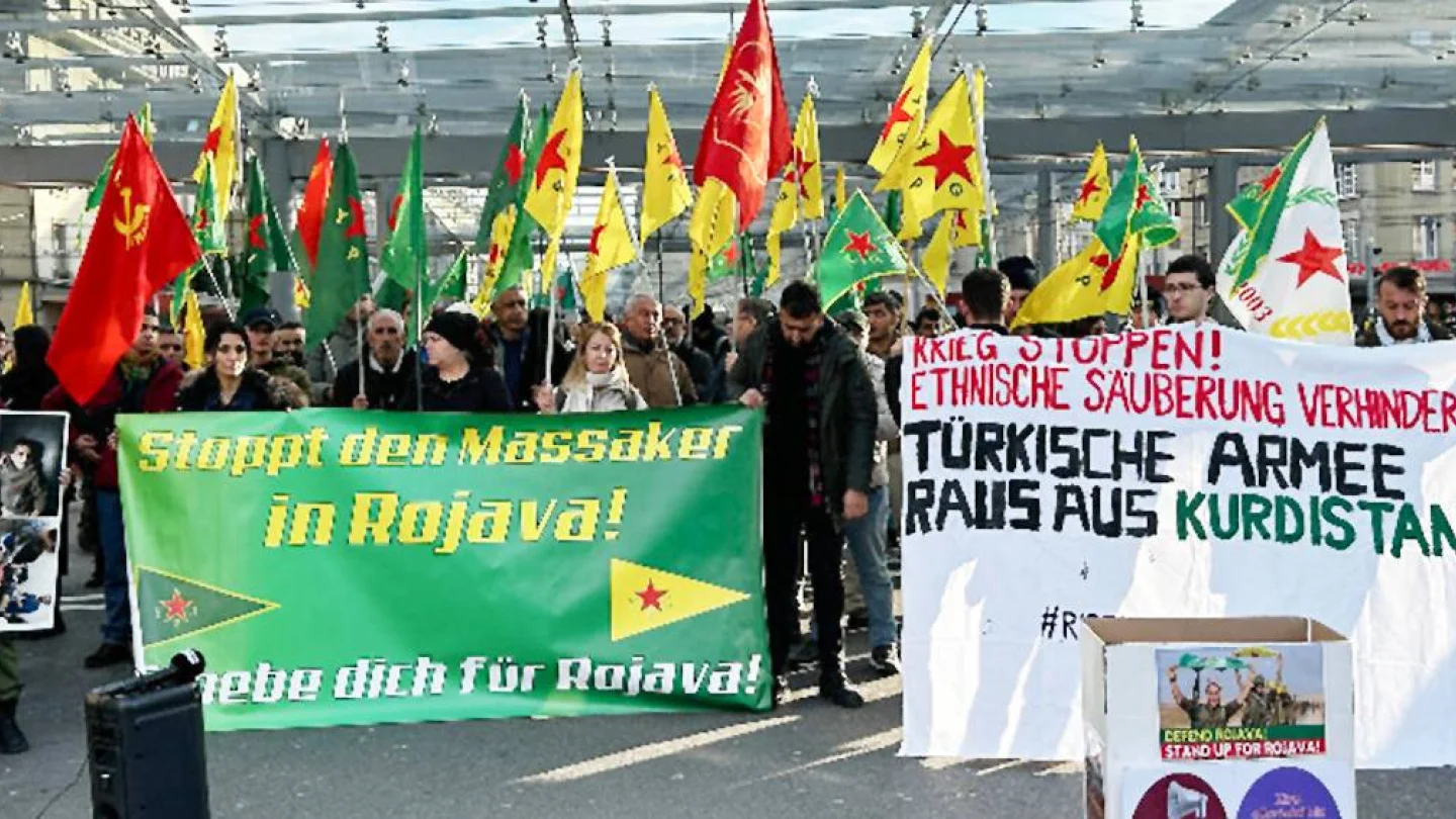 İsviçre'de Rojava için açıklamalar