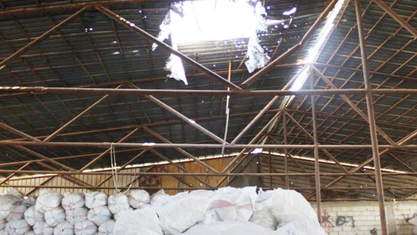 Amûdê'de bombalanan fabrika
