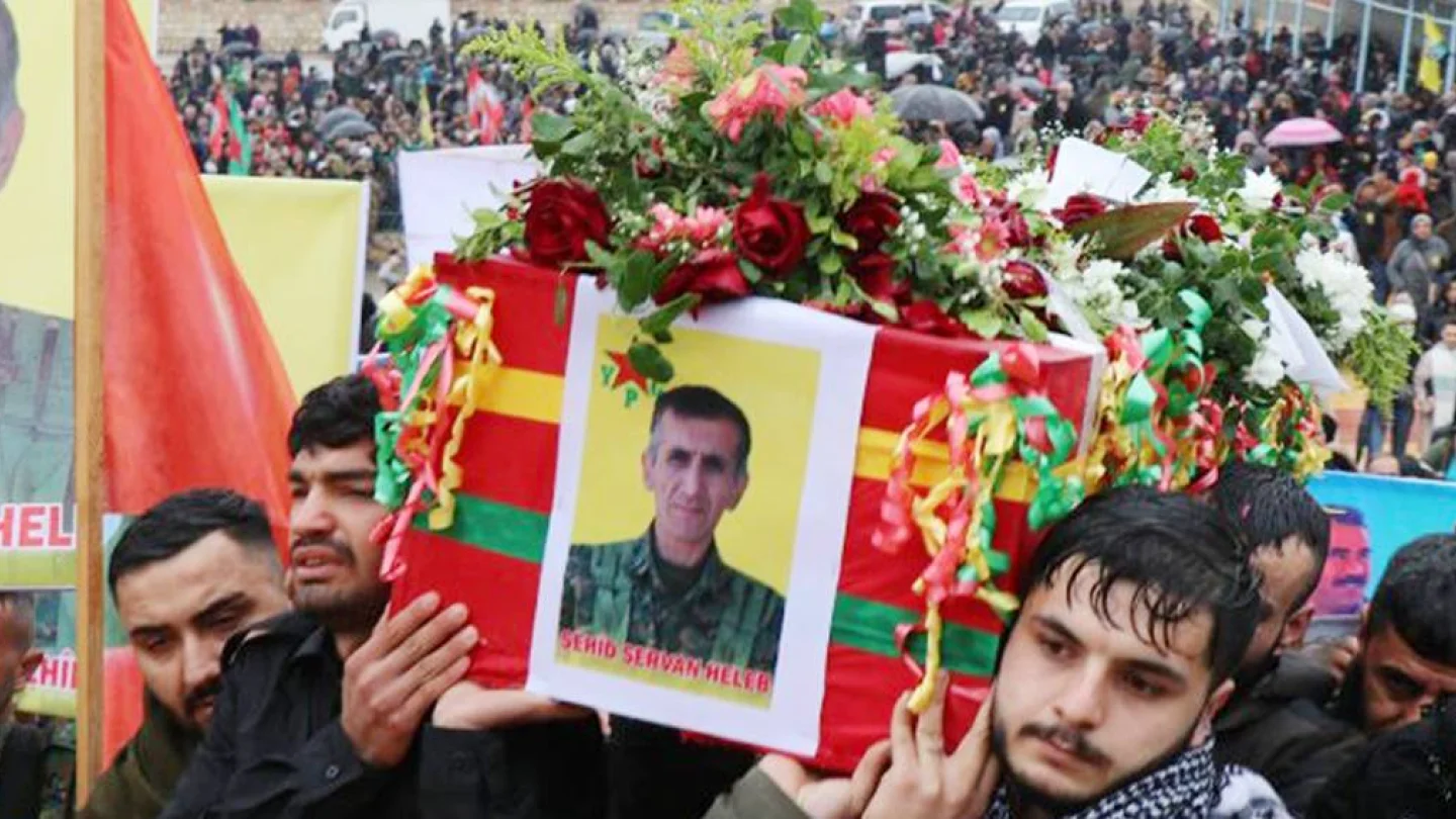  Şehit Şervan Heleb'in cenaze töreni