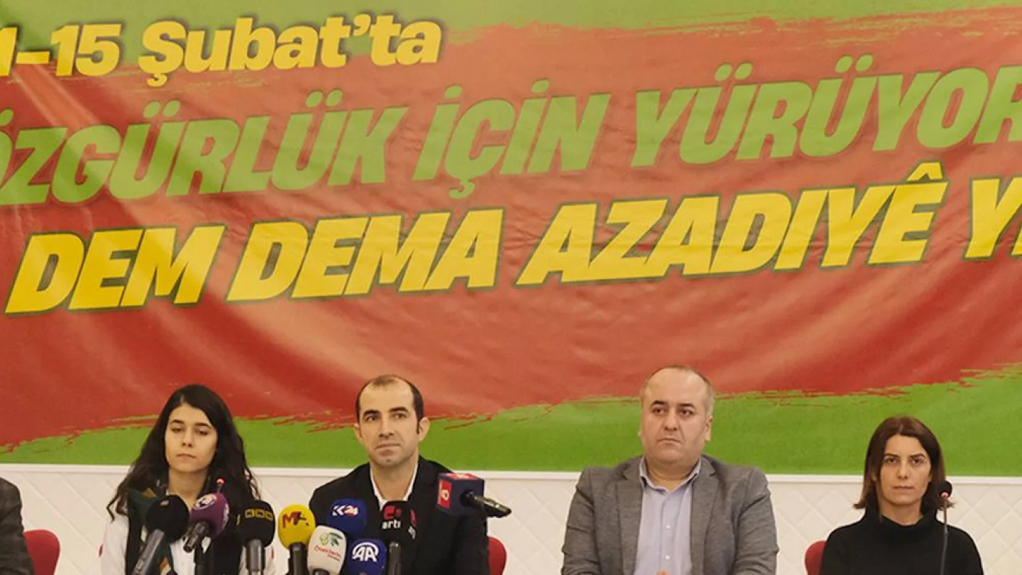 Amed 'Özgürlük Yürüyüşü' açıklama