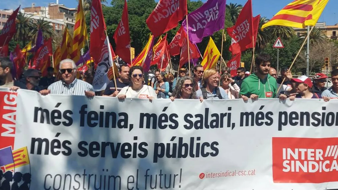 Intersindical Konfederasyonu eylemi