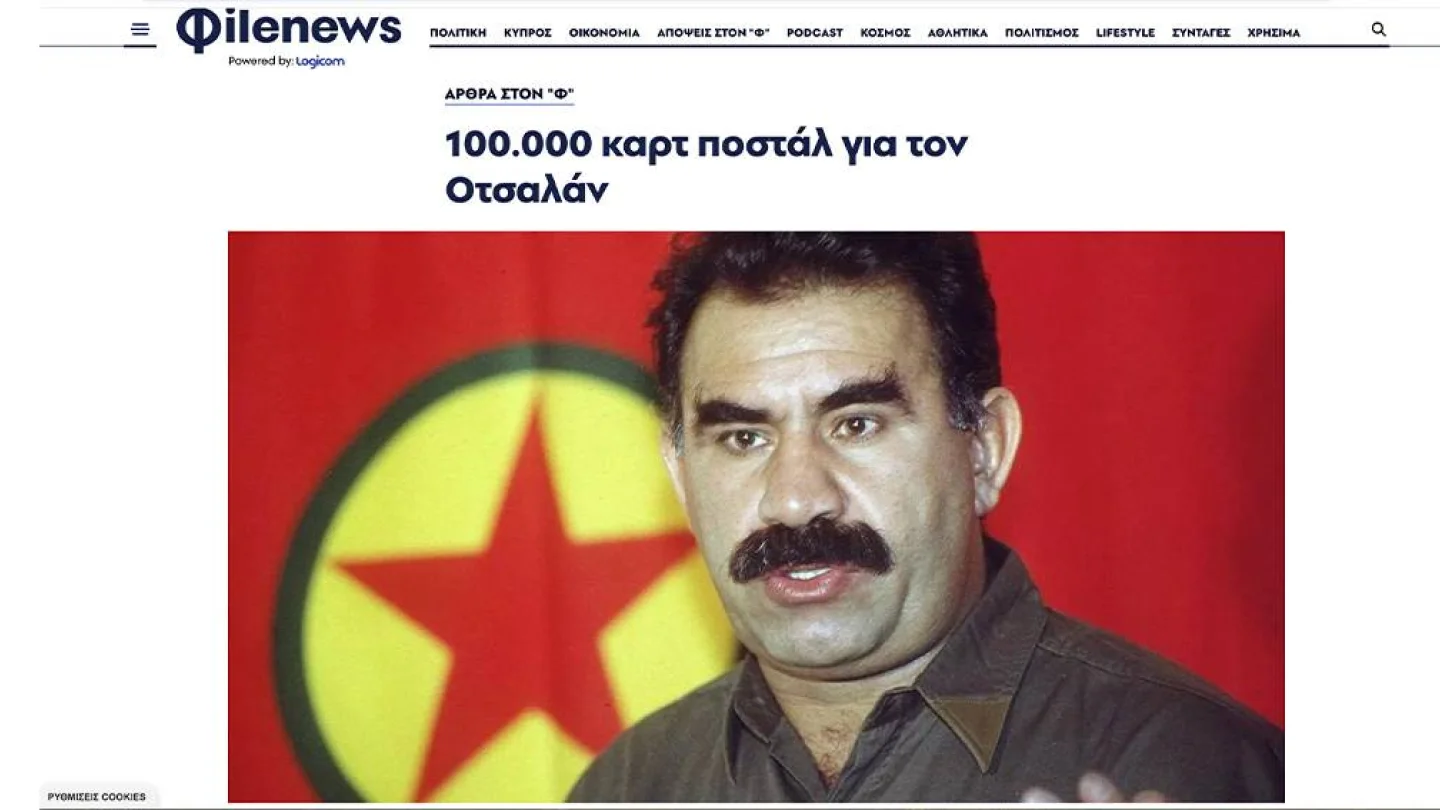Kıbrısın Phileleftheros gazetesi, Öcalan’a 100 bin kartpostal kampanyasını yazdı