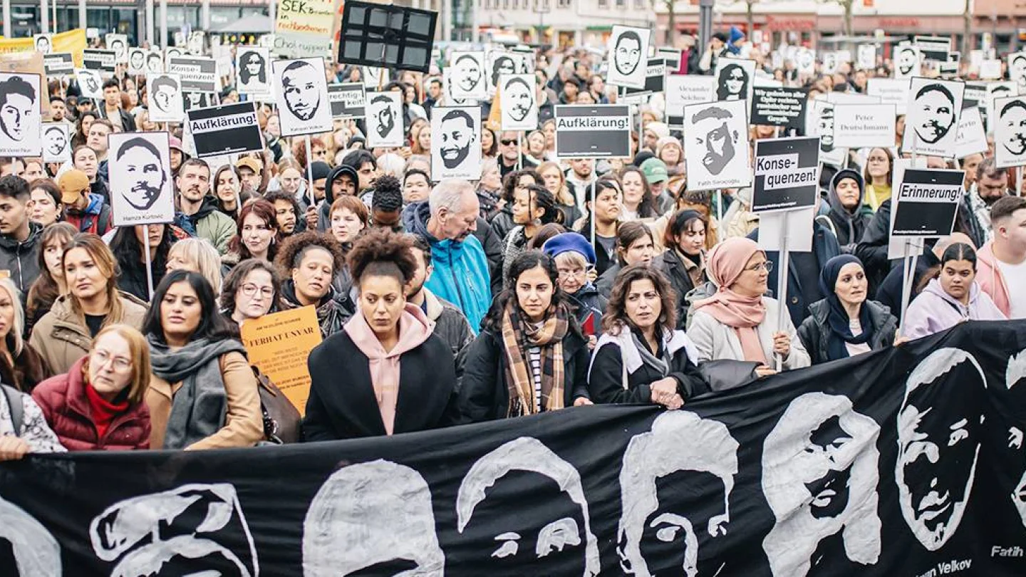 Hanau eylem/Foto:AFP