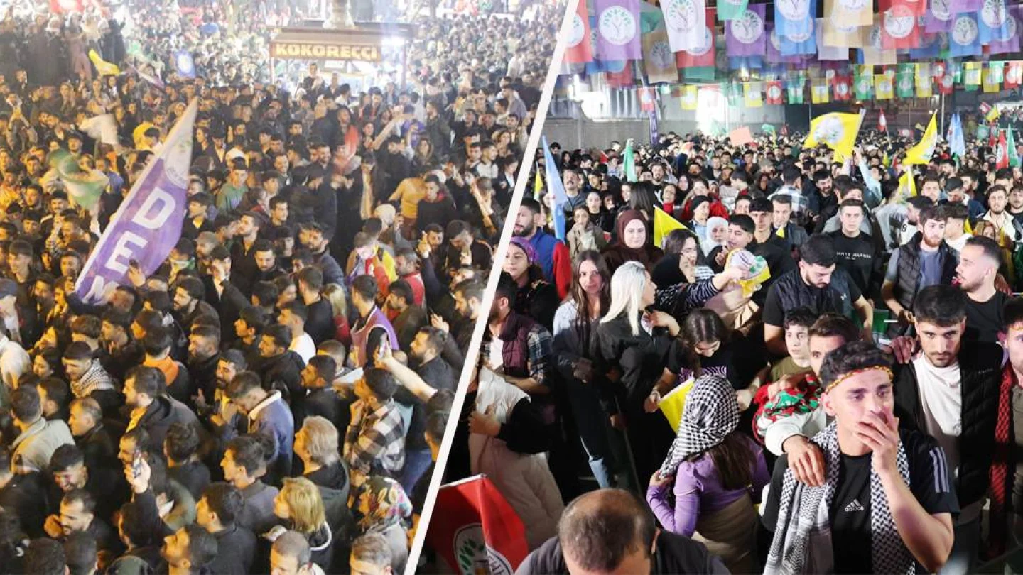 Batman ve Amed seçim kutlaması