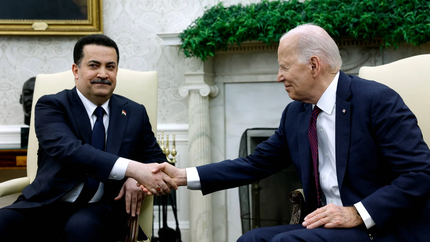 Muhammed Şiya es-Sudani - Joe Biden / Foto:AFP
