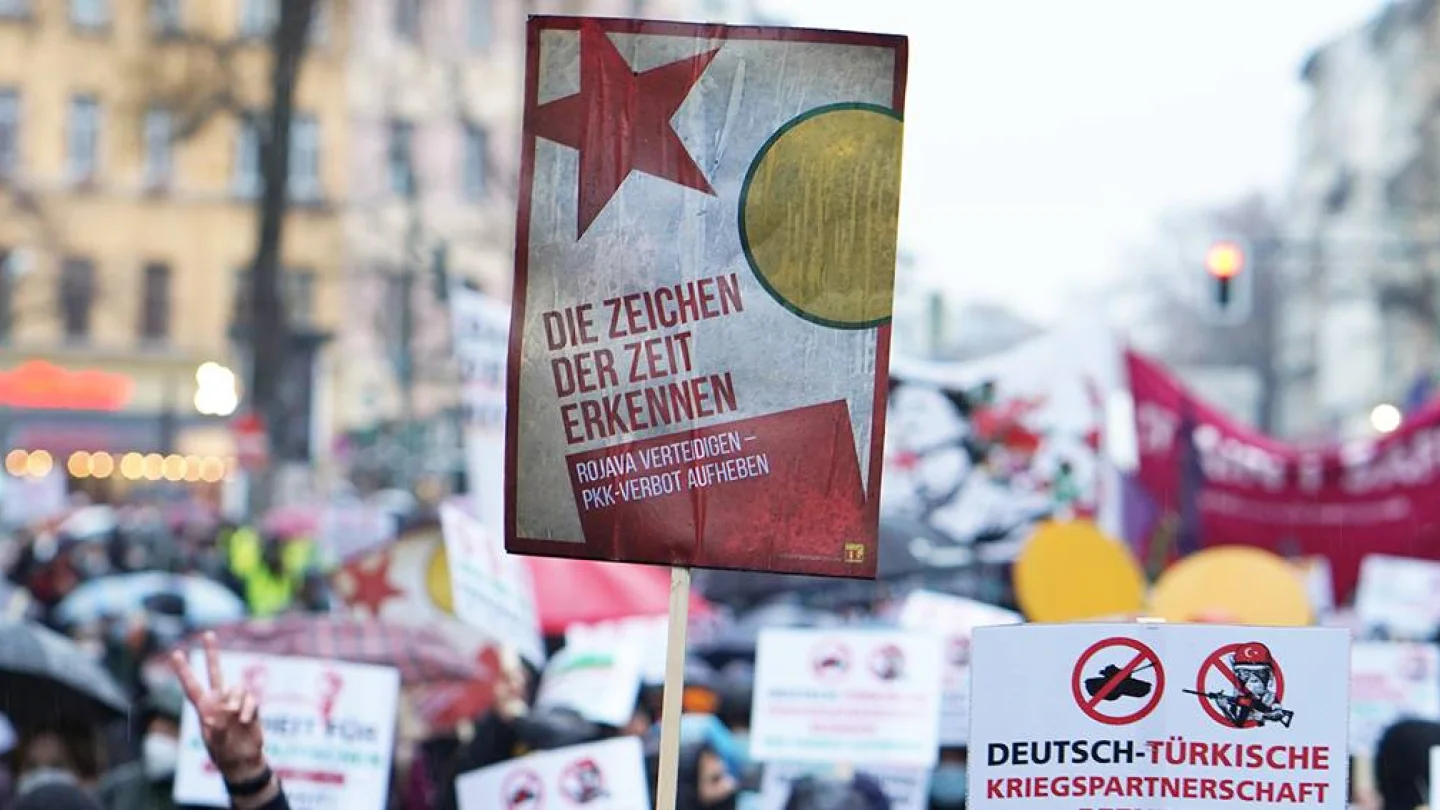 PKK yasağı protesto/foto:Deniz Babir
