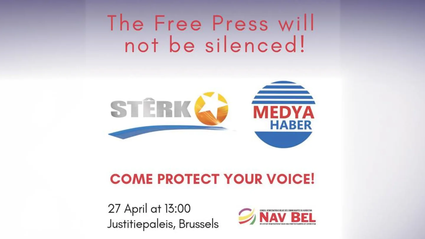 Stêrk Tv ve Medya Haber için dayanışma eylemi