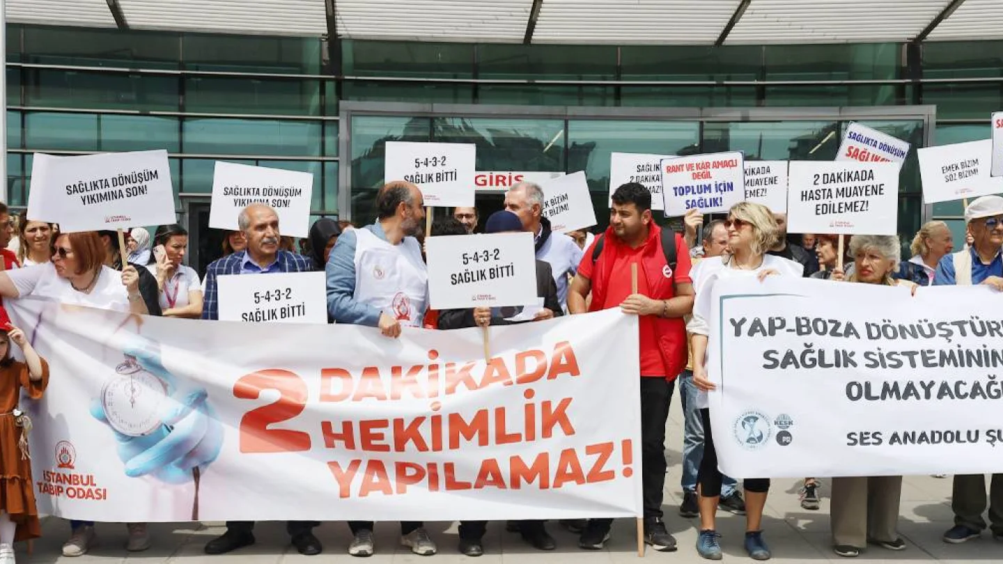Sağlık emekçileri eylem