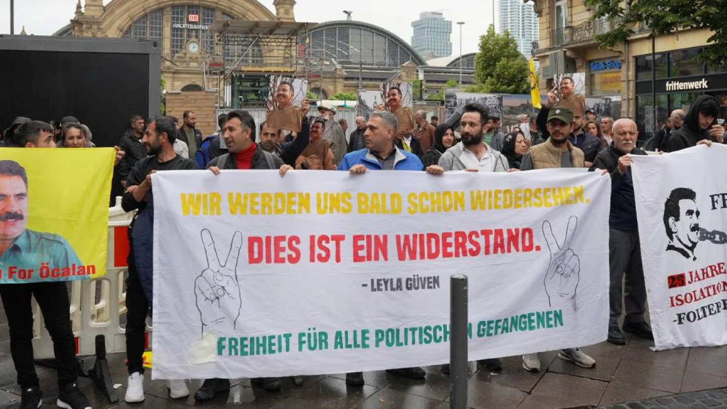 Frankfurt, Öcalan eylem