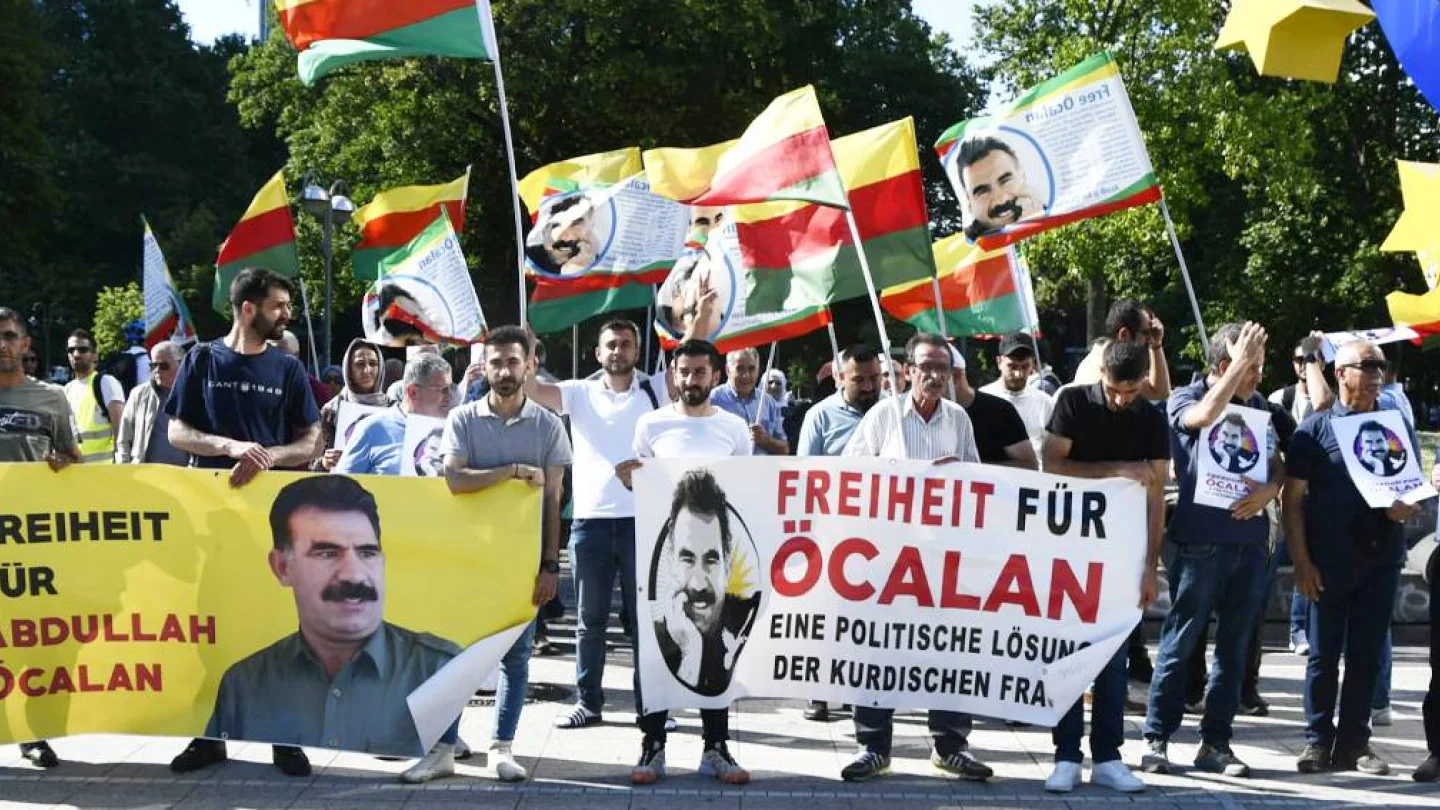 Frankfurt Öcalan'a özgürlük eylemi