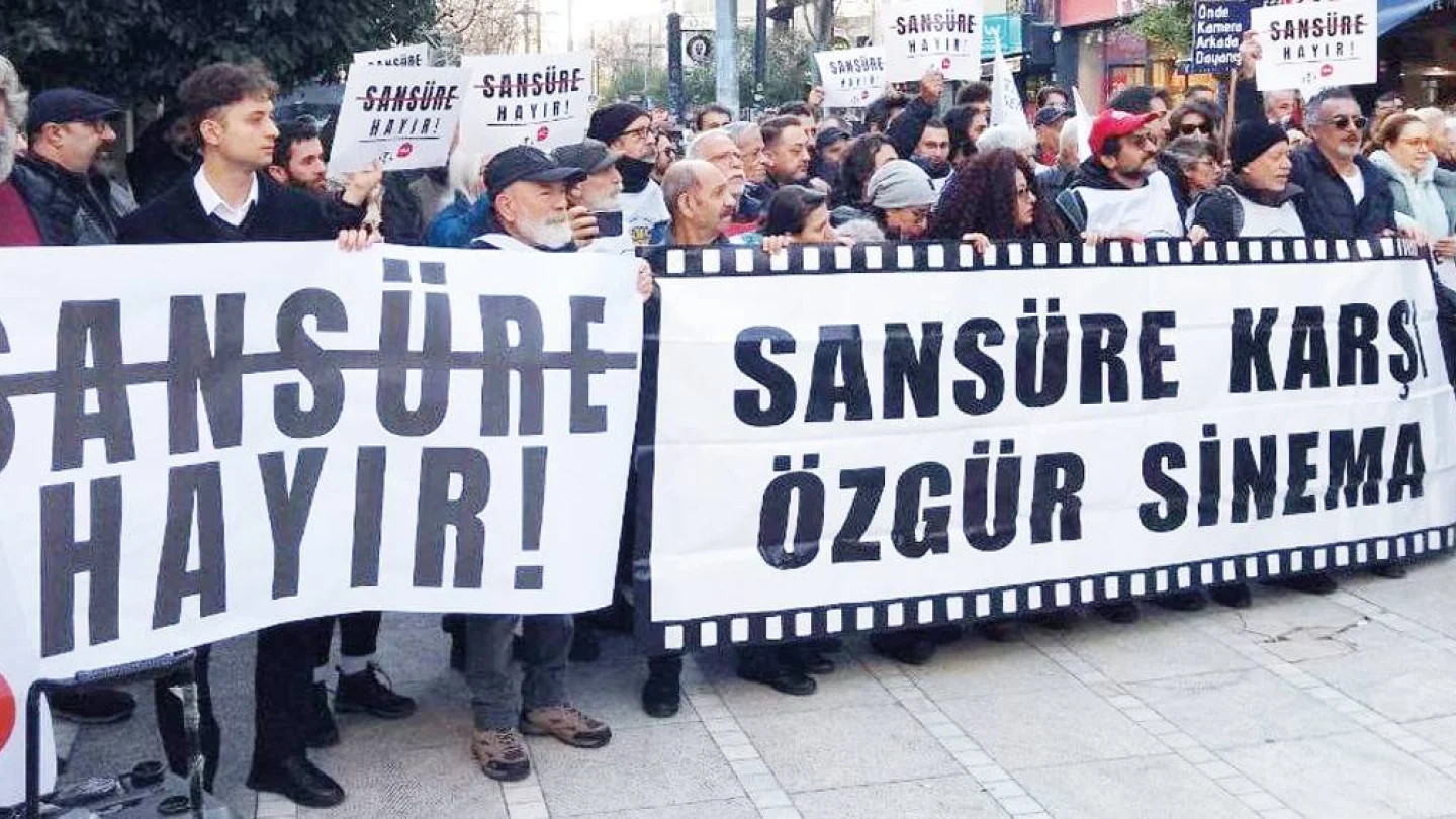 Sansüre karşı eylem / foto:Arşiv