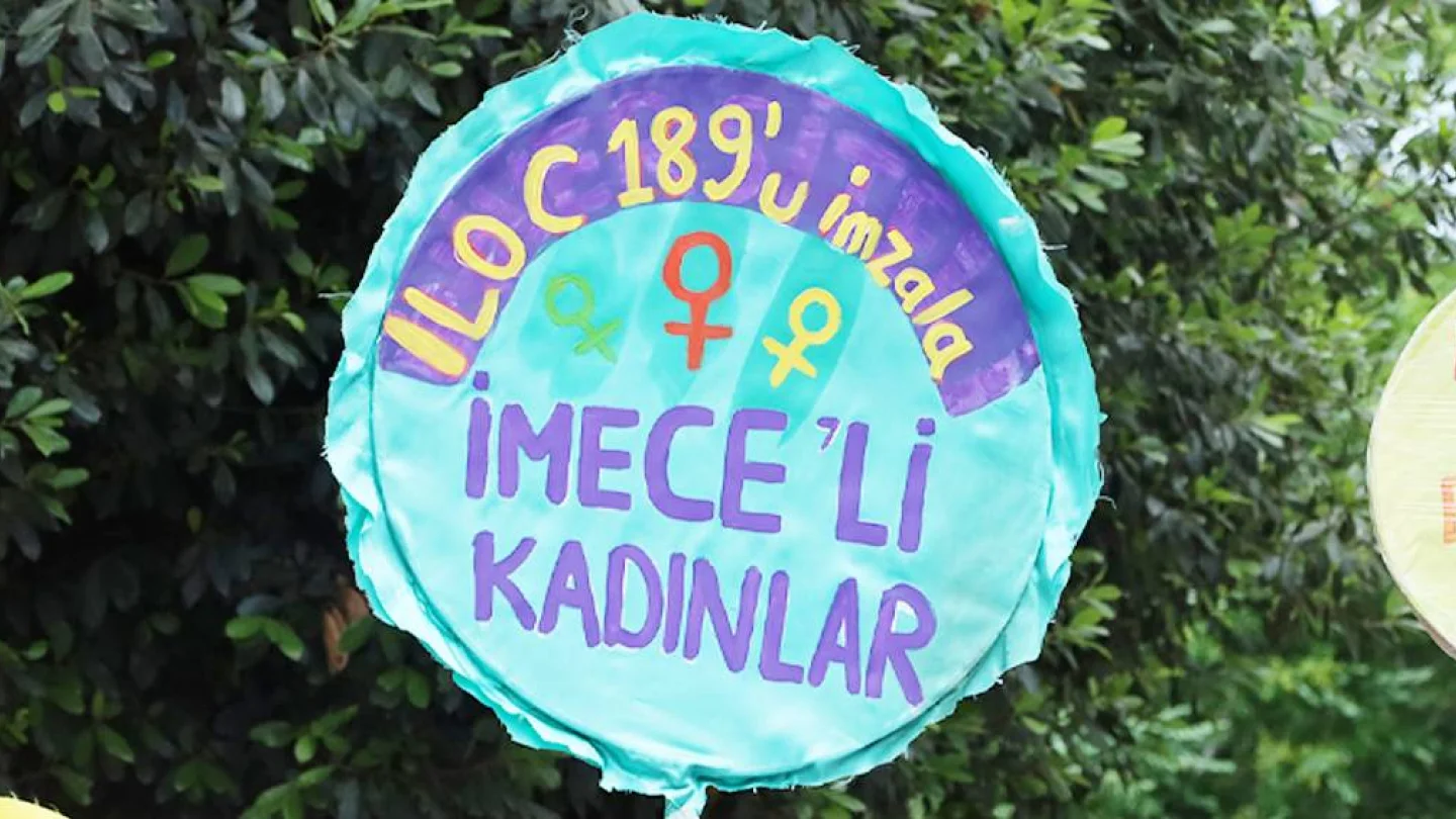 Ev işçileri eylem